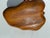 Vintage Teak Oak Leaf Salad Bowl With Tongs For Sale - Image 4 of 11