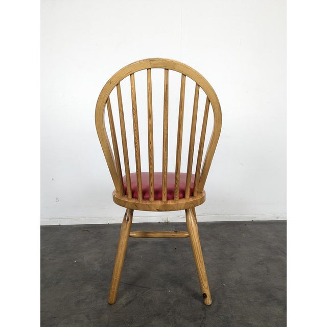 Wood Pine Chairs, Set of 4 For Sale - Image 7 of 8
