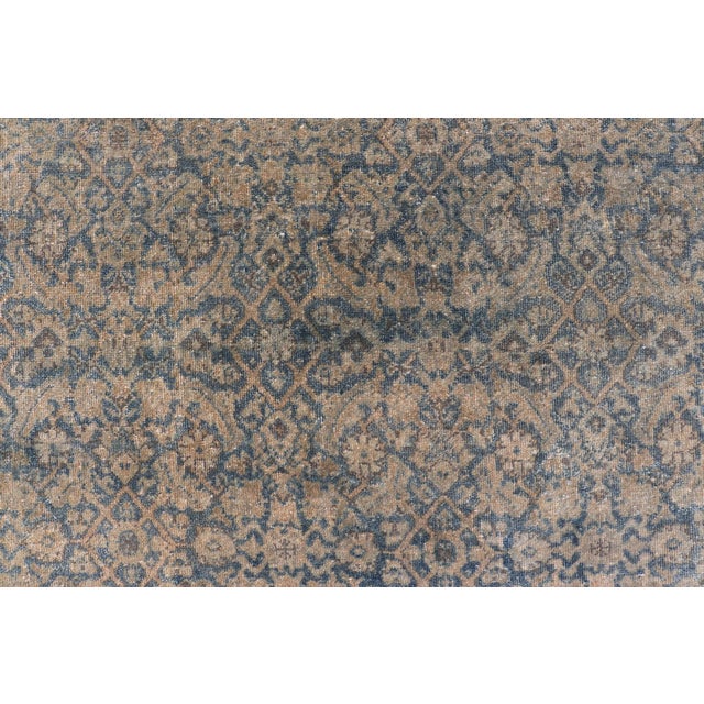 Measures: 6'9 x 14'0 Antique Indian Agra Rug with Intricate Allover Floral Design In Blue 6'9 x 14'0. Keivan Woven Arts/...