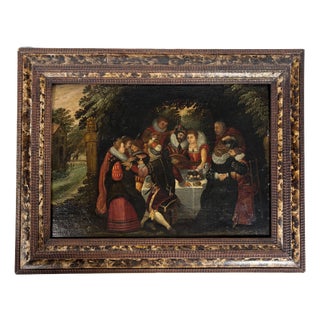 After David Vinckboons, Flemish School Scene, Oil on Panel, 1600 For Sale