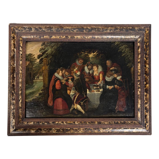 After David Vinckboons, Flemish School Scene, Oil on Panel, 1600 For Sale