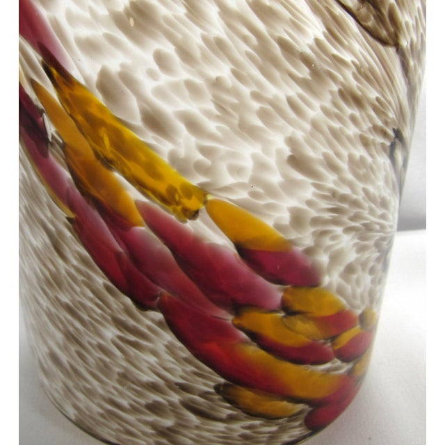 Brown Vintage Art Deco Blown Cased Glass Light Cover For Sale - Image 8 of 13