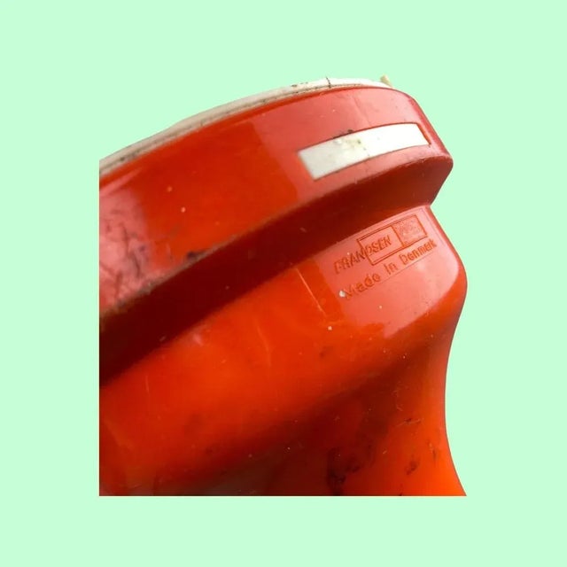 Glass Danish Portable Lamp from Frandsen, 1970s For Sale - Image 7 of 11