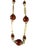 Vintage Elegant Gold-Tone and Brown Beads Necklace 18.5" H For Sale - Image 4 of 8