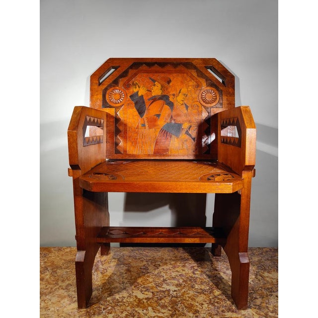 Art Deco Armchair by Paul Fouillen, 1930s For Sale - Image 10 of 14