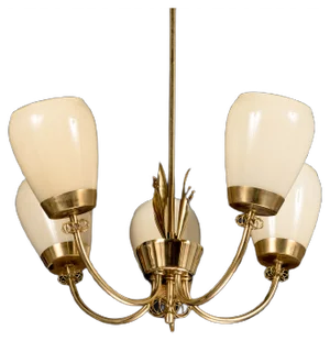 Brass Chandelier by Mauri Almari for Idman, Finland, 1966