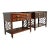 Baker Furniture Historic Charleston Chippendale Carved Mahogany Rolling Buffet Servers, Pair For Sale