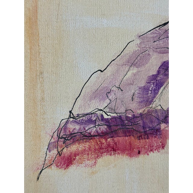 Abstract Bohemian Chic “New Orleans” Original Ink and Watercolor Painting Artwork by Naomi Ernest For Sale - Image 9 of 15