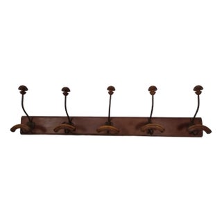 Antique Wall-Mounted Coat Rack For Sale