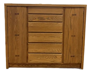 Rare Russell Wright for Conant Ball Mid Century Modern Oak Tallboy Chest / Gentleman’s Dresser