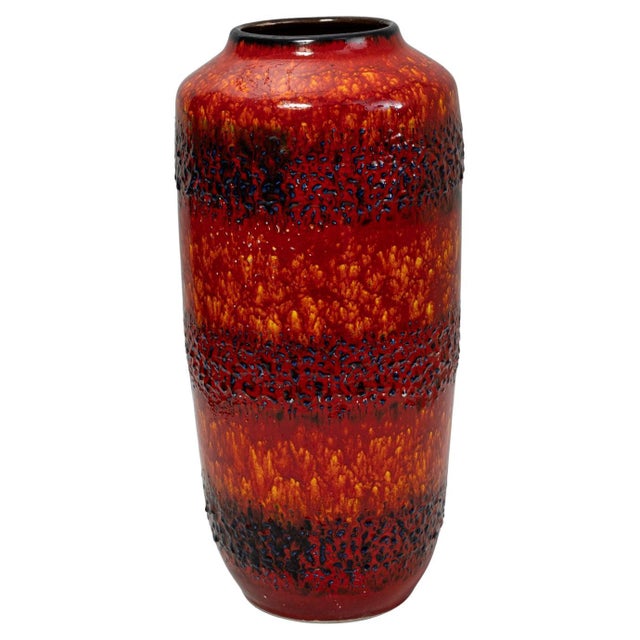 20th Century German 'W. Germany' Ceramic Vase For Sale - Image 15 of 18