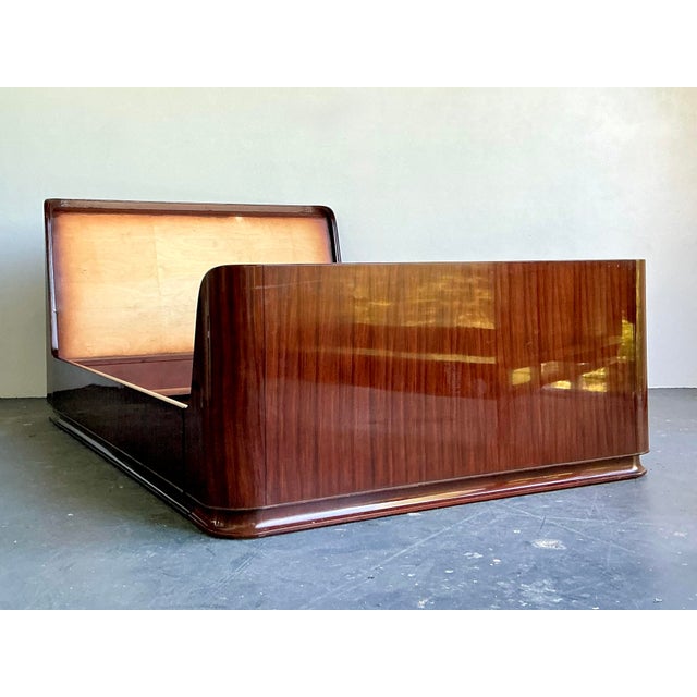 Vintage Ralph Lauren “Metropolis” Queen Sleigh Unfinished Bed For Sale In West Palm - Image 6 of 12