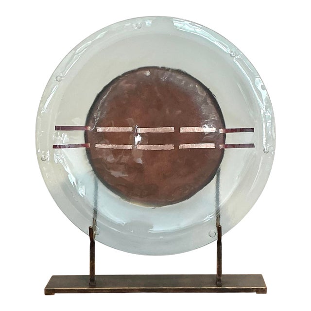 Vintage Mexican Glass Sculpture For Sale