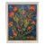 Vintage Contemporary Impasto Floral Still Life Framed Original Oil Painting, Red, Blue, Green For Sale