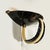1950s Mid-Century Rare Hand-Blown Murano Black & Gold Acanthus Glass Sconces by Seguso - a Pair For Sale - Image 9 of 17