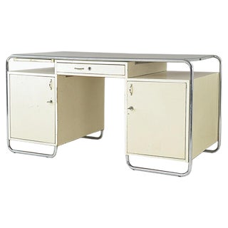 Large Tubular Steel Desk from Stacrolex, Germany, 1950s For Sale