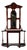 19th Century English Mahogany Marble Top Hall Stand For Sale