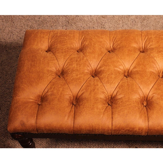 Antique Bench in Mahogany For Sale - Image 4 of 11