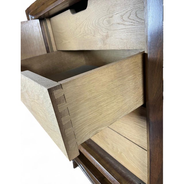 Early 20th Century French Art Deco Brazilian Rosewood Credenza, in the Manner of Jules Leleu For Sale In Columbia, SC - Image 6 of 9