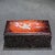 1990s Rectangular Wood Keepsake Box, Mother of Pearl Inlaid Magpie & Plum Blossom Motif For Sale - Image 9 of 9