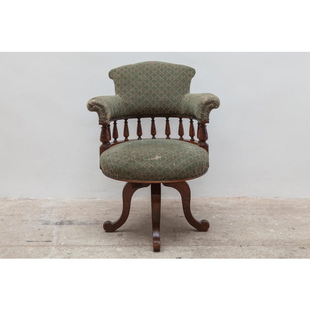 Desk Swivel Captains Chair, 1890s For Sale - Image 3 of 10