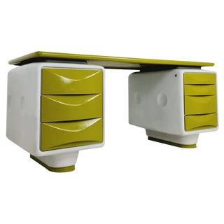 Space Age Writing Desk in Fiberglass by Ernest Igl for Wilhelm Werndl, 1970s For Sale