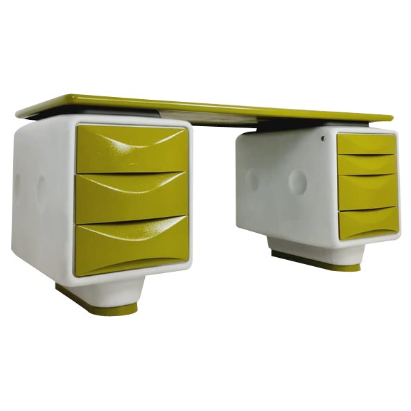 Space Age Writing Desk in Fiberglass by Ernest Igl for Wilhelm Werndl, 1970s For Sale