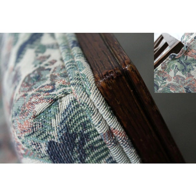 Art Deco Oak and Upholstered Club Chair For Sale - Image 5 of 11