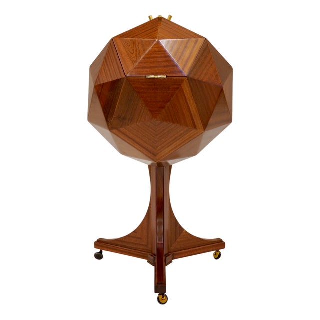 Vintage Bar by Vuillermoz Polyhedron, 1970s For Sale