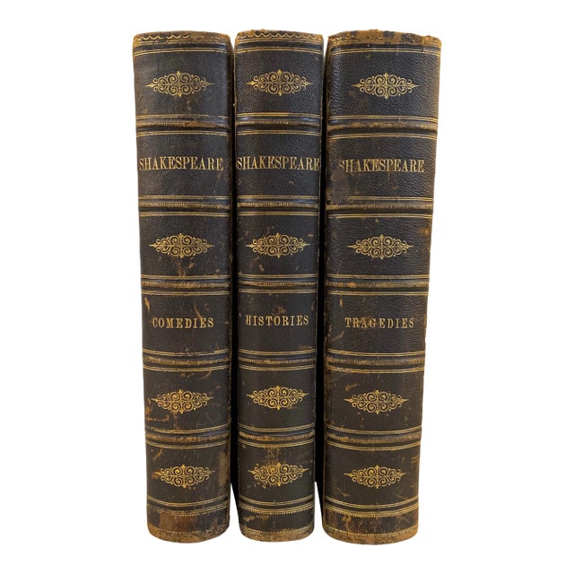 19th C. Works of William Shakespeare Comedies, Histories, Tragedies 3 Volumes For Sale