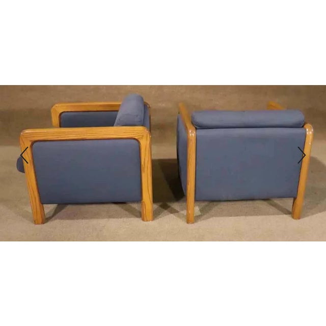 Mid-Century Modern Wood Frame Lounge Chairs For Sale - Image 3 of 6