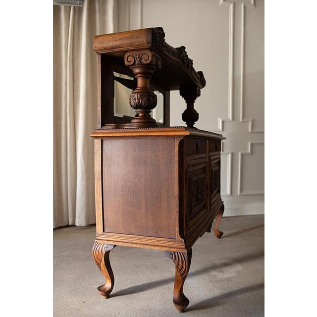 Antique Victorian Sideboard Buffet For Sale - Image 12 of 18
