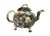 English Mid 18th Century Whieldon-Type Creamware Tortoiseshell Teapot With Grape Vine Relief and Crabstock Handle, Staffordshire For Sale - Image 3 of 14