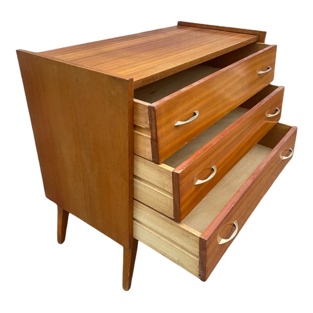 Brown Scandinavian Dresser with 3 Drawers, 1960s For Sale - Image 8 of 13