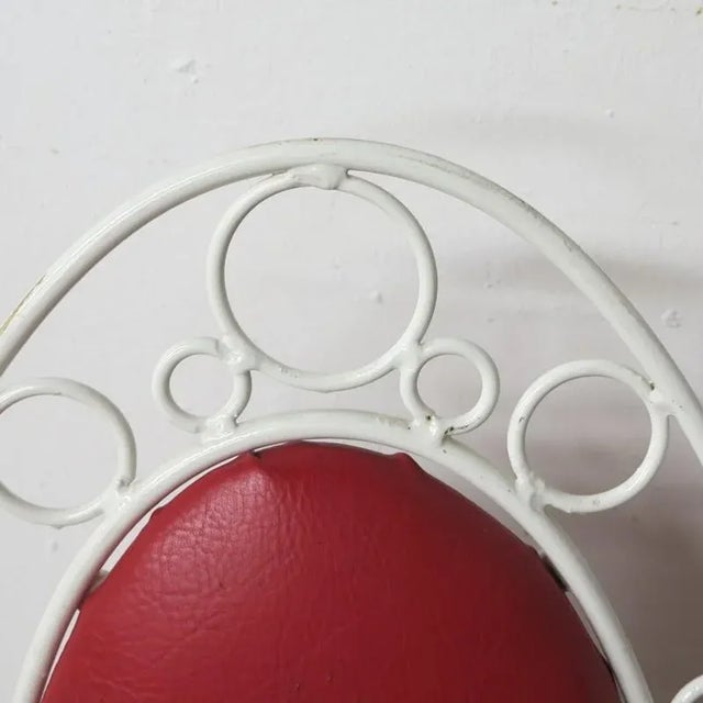 Vintage Metal Bench Set with Two Chairs, Set of 3 For Sale - Image 10 of 18