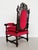 Italian Baroque Throne Armchair in Walnut and Velvet, 1890s-1900s For Sale - Image 12 of 18