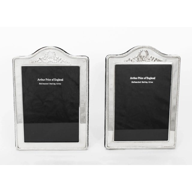 Vintage Sterling Silver Photo Frames by Arthur Price & Co., 1994, Set of 2 For Sale - Image 16 of 17