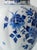 Blue and White Hand-Painted Floral Ginger Jar Table Lamps with Pink Silk Lampshades from Royal Delft, 1971, Set of 2 For Sale - Image 12 of 18