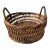 Small Vintage Woven Wicker Basket For Sale