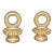Vintage Stylized Brass Chandelier or Ceiling Hooks - A Pair For Sale
