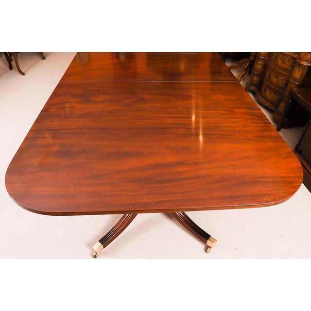 Vintage Regency Revival Dining Table by William Tillman, 1980s For Sale - Image 16 of 17