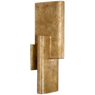 Kelly Wearstler for Visual Comfort Signature Lotura 16" Intersecting Sconce in Museum Gild For Sale