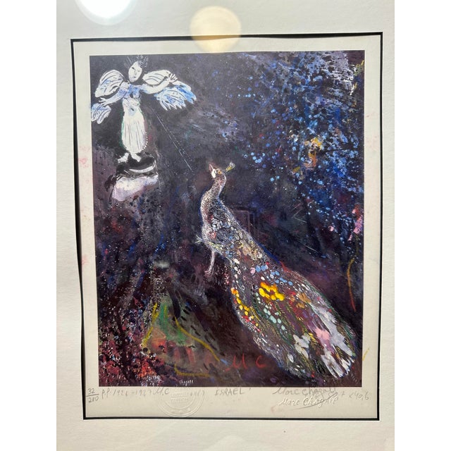 Marc Chagall Limited Edition Framed Lithograph (Plate Signed) Description: Professionally framed limited edition facsimile...