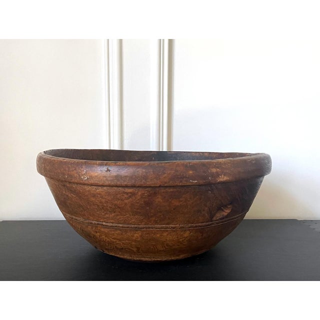 Large Antique American Burl Bowl For Sale - Image 11 of 17