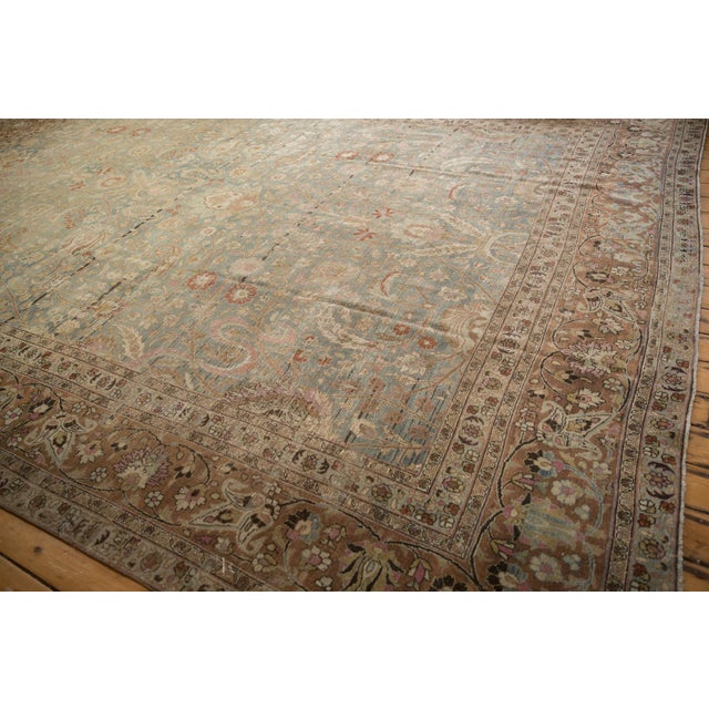 Vintage Distressed Meshed Carpet - 11'7" X 15'11" For Sale - Image 10 of 12