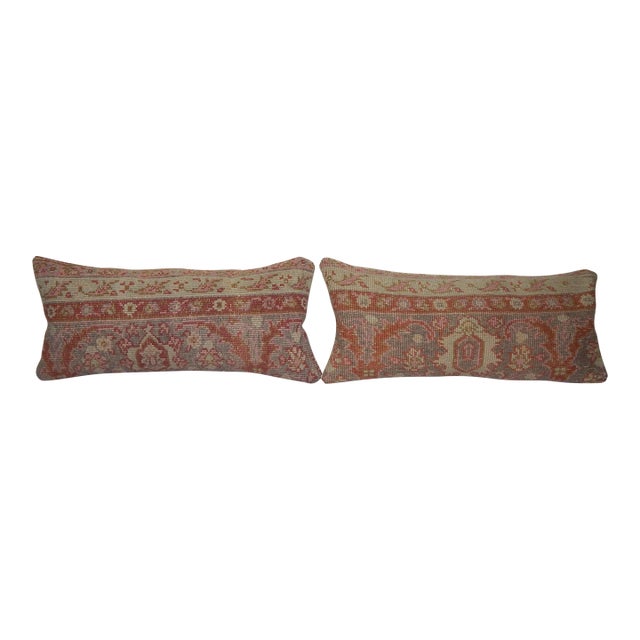 Faded Red Turkish Rug Pillow Cover For Sale