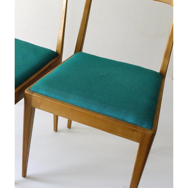 Mid-Century Walnut Dining Chairs attributed to Carl Auböck, Vienna, Austria, 1950s, Set of 4 For Sale - Image 11 of 18