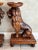 Vintage Pair of Solid Wood Hand-Carved Exotic Lion Plant Stands For Sale - Image 10 of 12