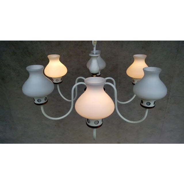 Vintage Chandelier & Table Lamp, 1970s, Set of 2 For Sale - Image 12 of 18