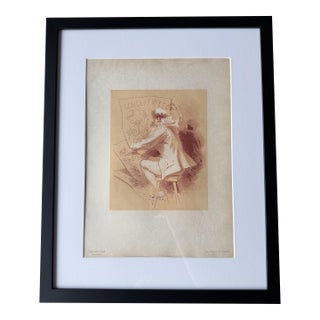 Jules Chéret “Concert D’Été,” 1896 — Special Plate Lithograph on Japan Paper, Framed For Sale